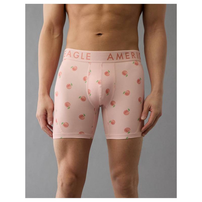 American Eagle Mens Peach Peaches 6 Flex Boxer Brief (S)