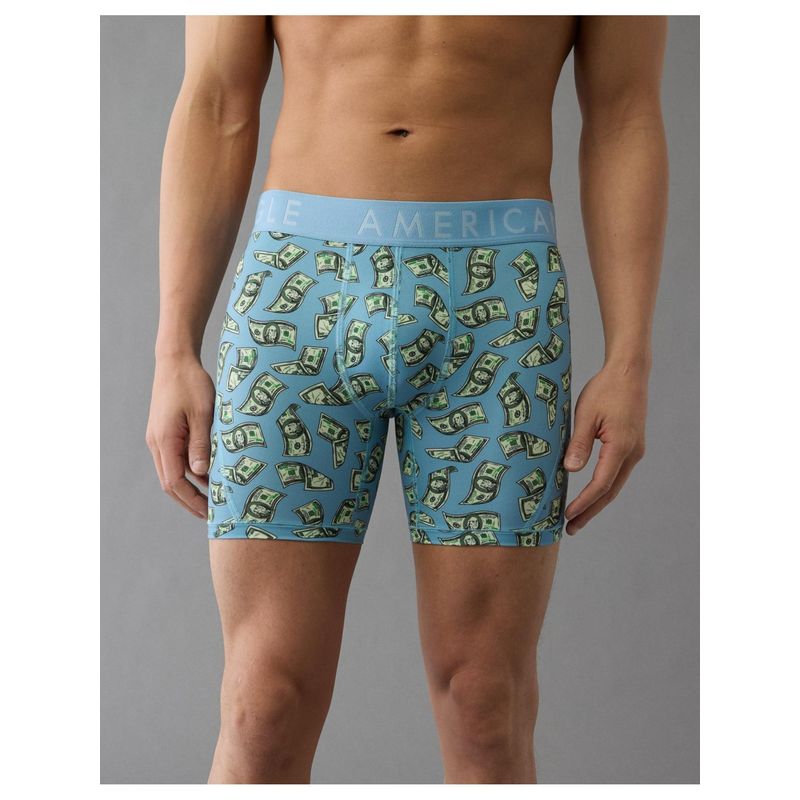 American Eagle Mens Light Blue Money 6 Flex Boxer Brief (XS)
