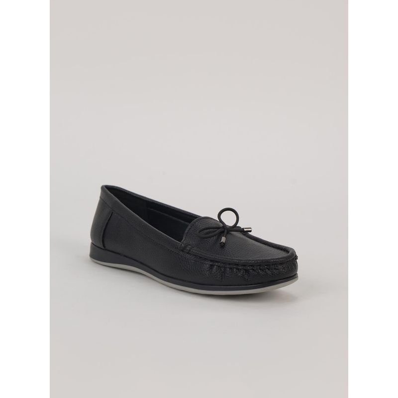 SCENTRA Women Black Moccasins (EURO 36)