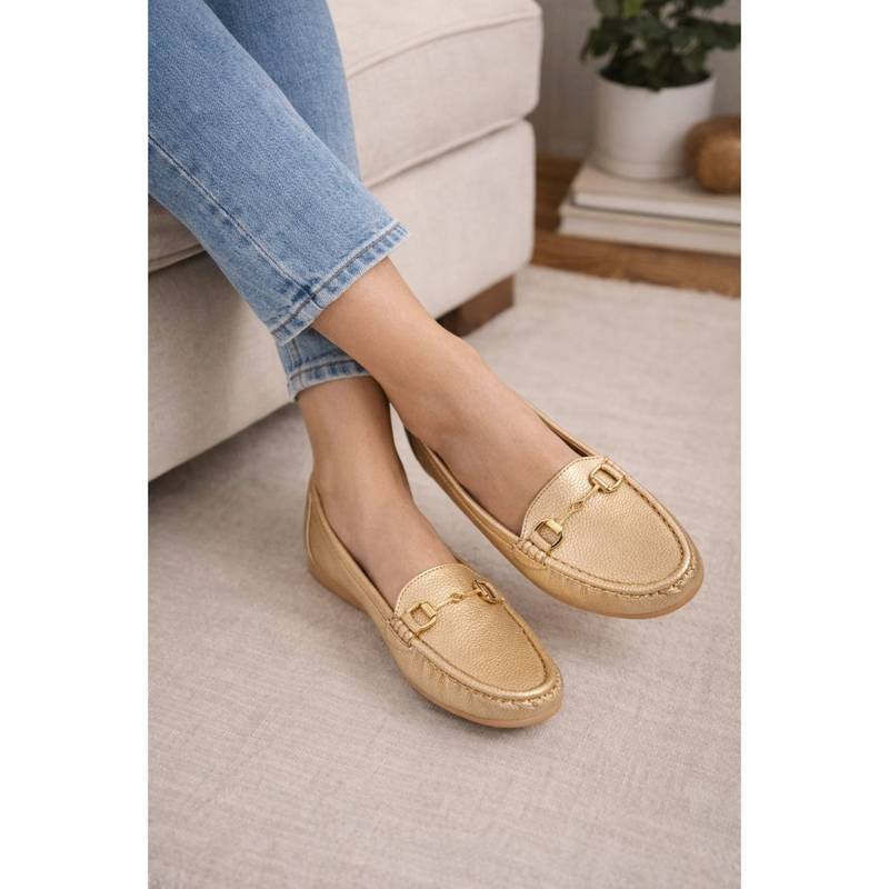 SCENTRA Women Rose Gold Loafers (EURO 36)