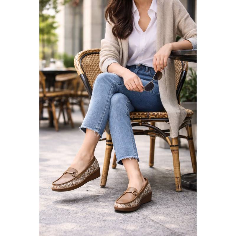 SCENTRA Women Brown Loafers (EURO 36)