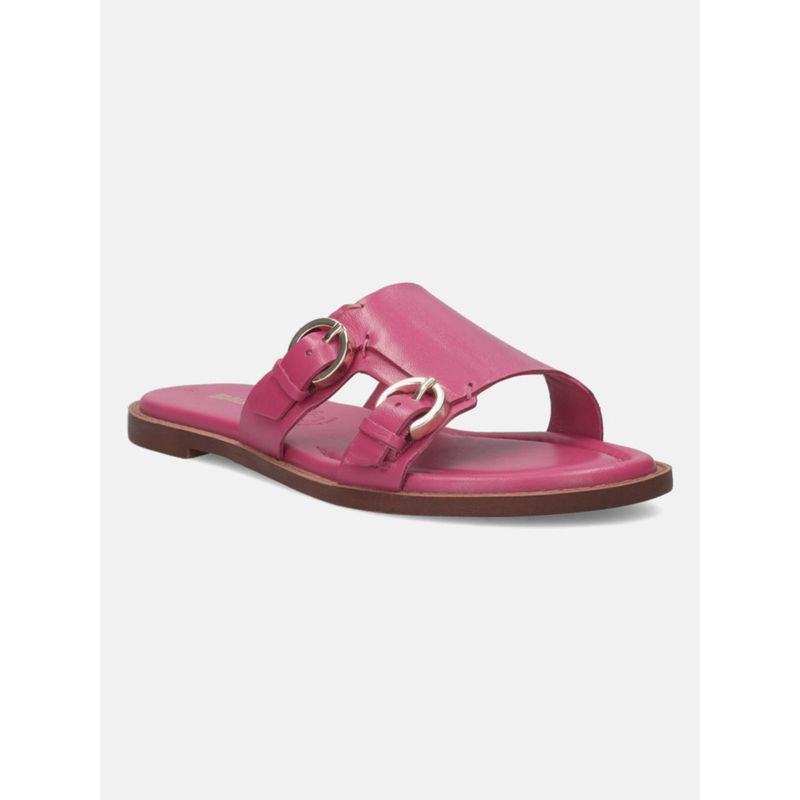 BAGATT Goldy Pink Leather Womens Flats (EURO 39)