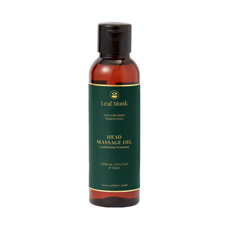 Leaf Monk Head Massage Oil with Hibiscus, Curry Leaf & Onion