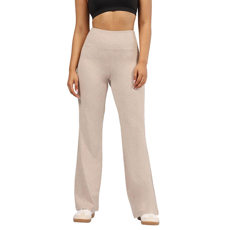 BlissClub Beige AirMelt Flare Sweatpants - Lite Flared Silhouette (L)