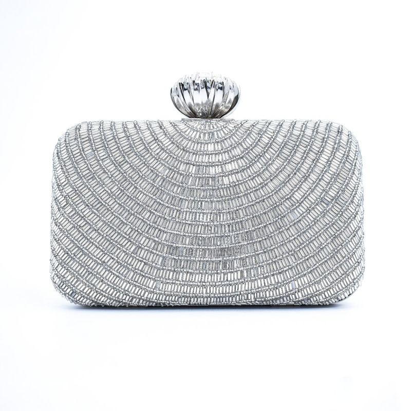 Silver bling clutch new arrivals