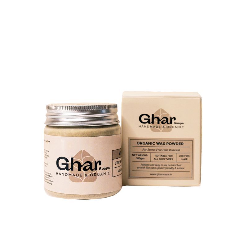 Buy Ghar Soaps Organic Wax Powder For Hair Removal Online