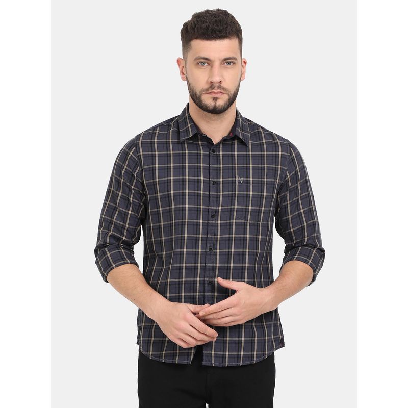 VUDU Purple Windowpane Check Shirt (S)