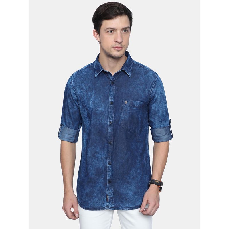 VUDU Classic Denim Blue Shirt (M)