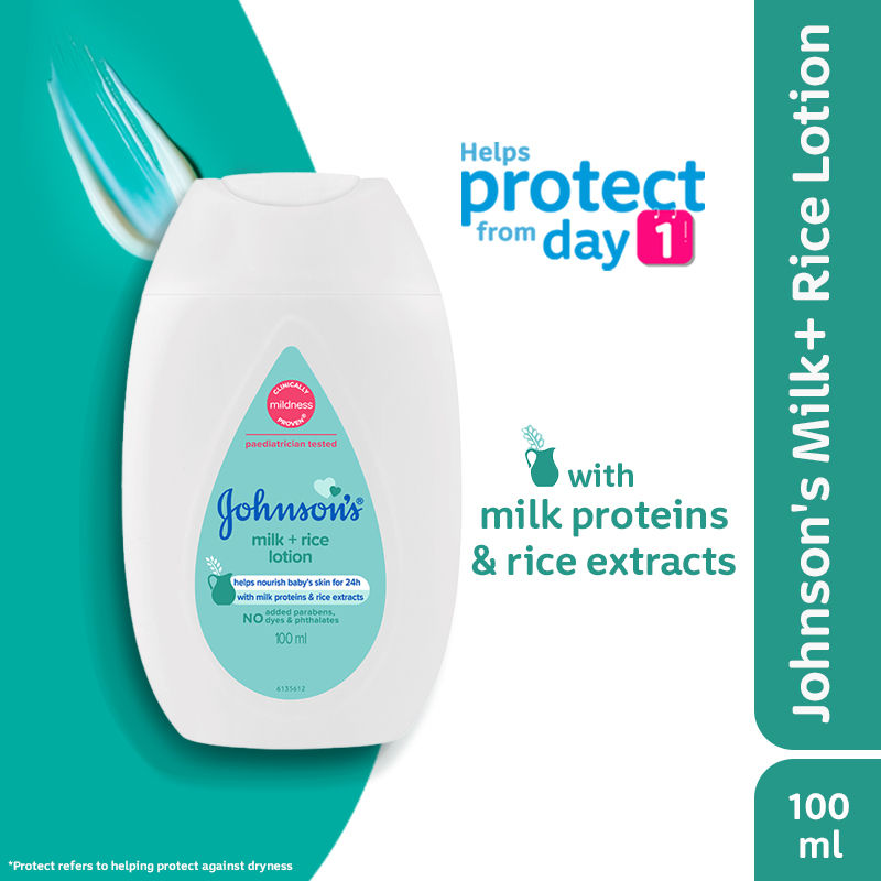 Johnson's New Milk+ Rice Lotion