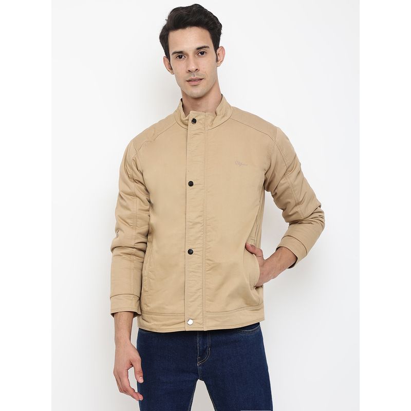 Cantabil Men Khaki Jacket (M)