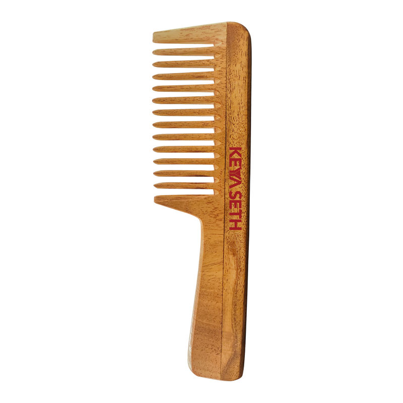 Buy Keya Seth Aromatherapy Neem Wooden Comb Wide Tooth With Handel ...