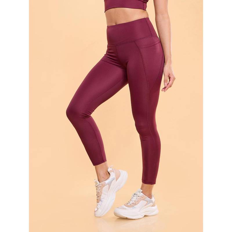 Enamor High rise 7/8th length Adjustable drawstring Workout leggings For Women - A605 (S)