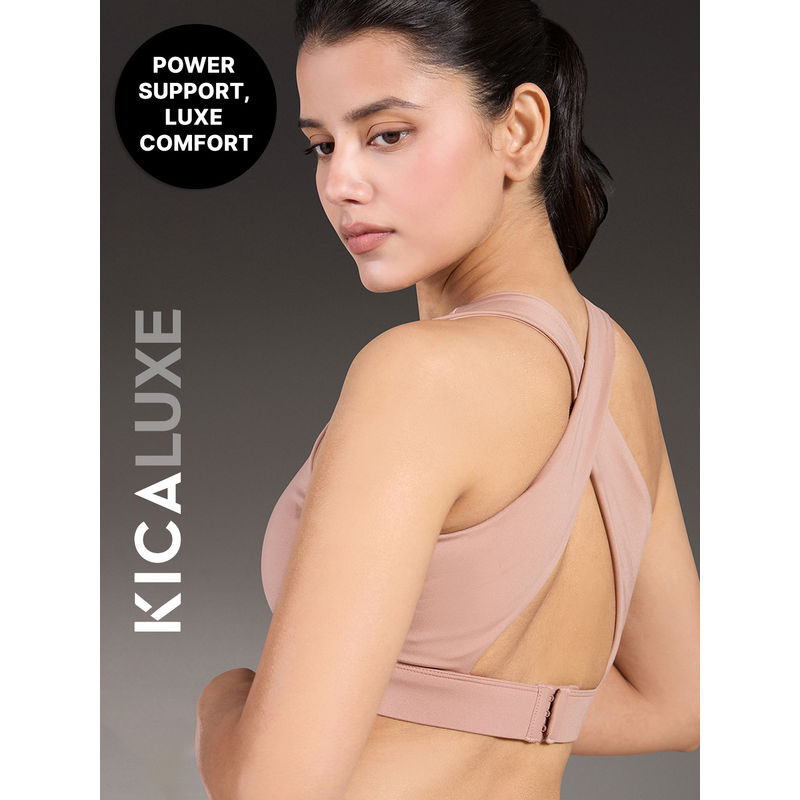 Kica Luxe Crostini Full Coverage And High-Impact Sports Bra For Gym (L)