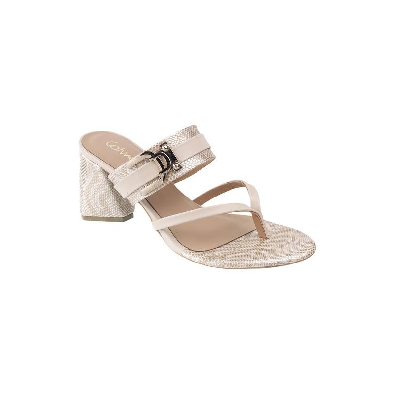 Catwalk Women COURT Solids Sandals Heels - Beige (UK 8)