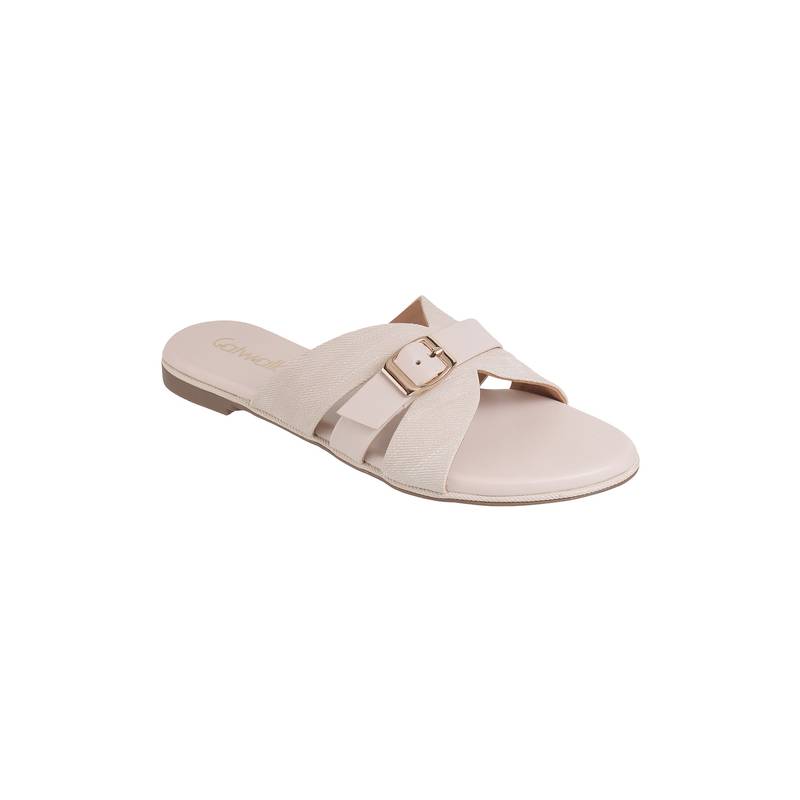 Catwalk Women COURT Solids Flats - Off White (UK 5)