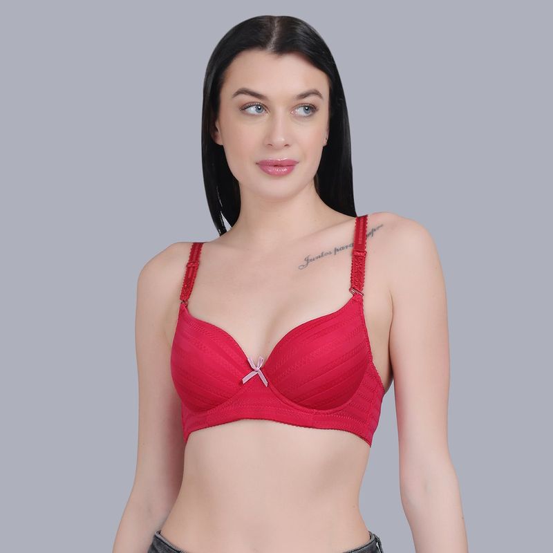 Mod & Shy Self Designed Underwired Lightly Padded T-Shirt Bra with All Day Comfort (34A)