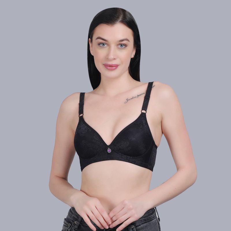 Mod & Shy Self Design Medium Coverage Lightly Padded Bra (36A)