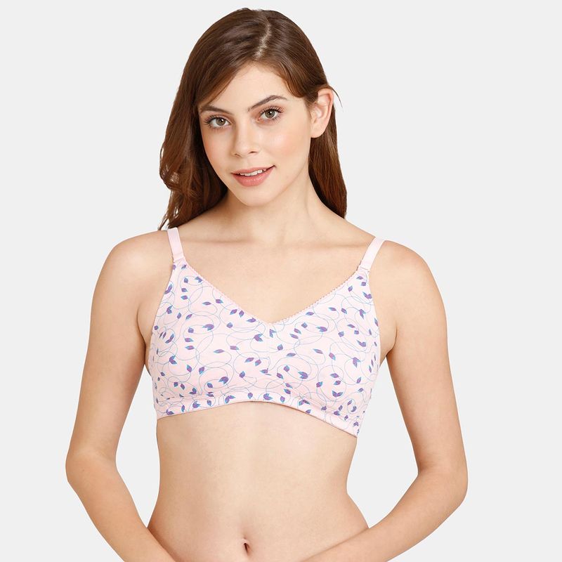 Zivame Rosaline Everyday Non-Wired 3-4th Coverage T-Shirt Bra Orchid Pink (32C)