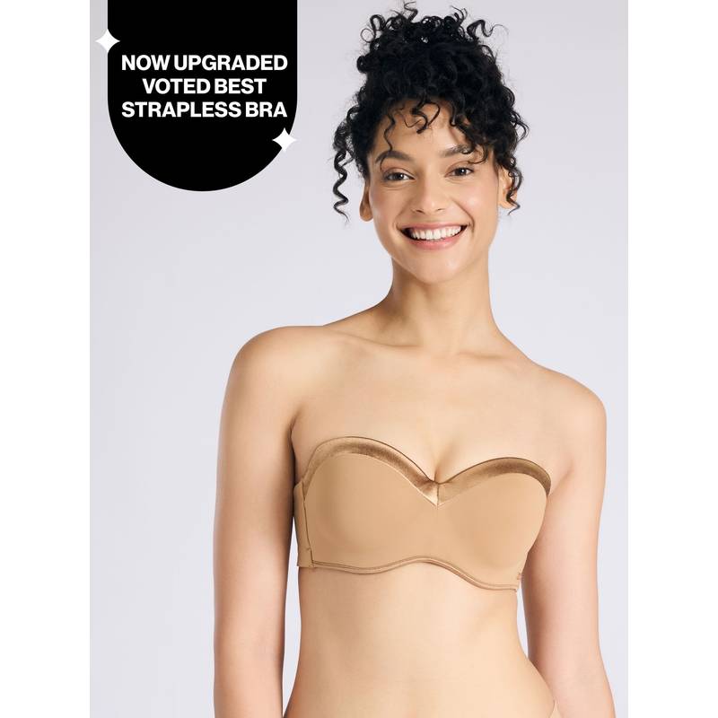 Nykd By Nykaa Women's Wired Strapless Padded Multiway Seamless Luxe - NYB027 Satin Tan