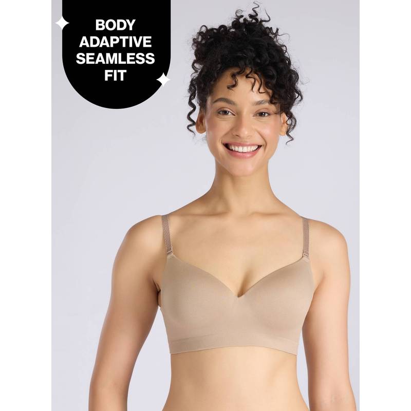 Adapt360° Seamless NBL Multiway Non-Wired T-Shirt Bra With In-Built Padded Cups NYB428 D Nude (30B)