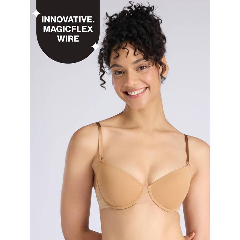 Multiway Balconette Body Adaptive MagicFlex™ Wire Padded NBL T-Shirt Bra NYB460 Tan (32B)