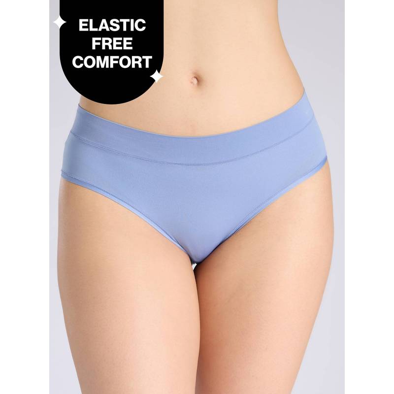 Adapt360° Barely There Hipster Panty with No-Roll, Dig-Free Fit & Cotton Gusset NYP342-C BLUE