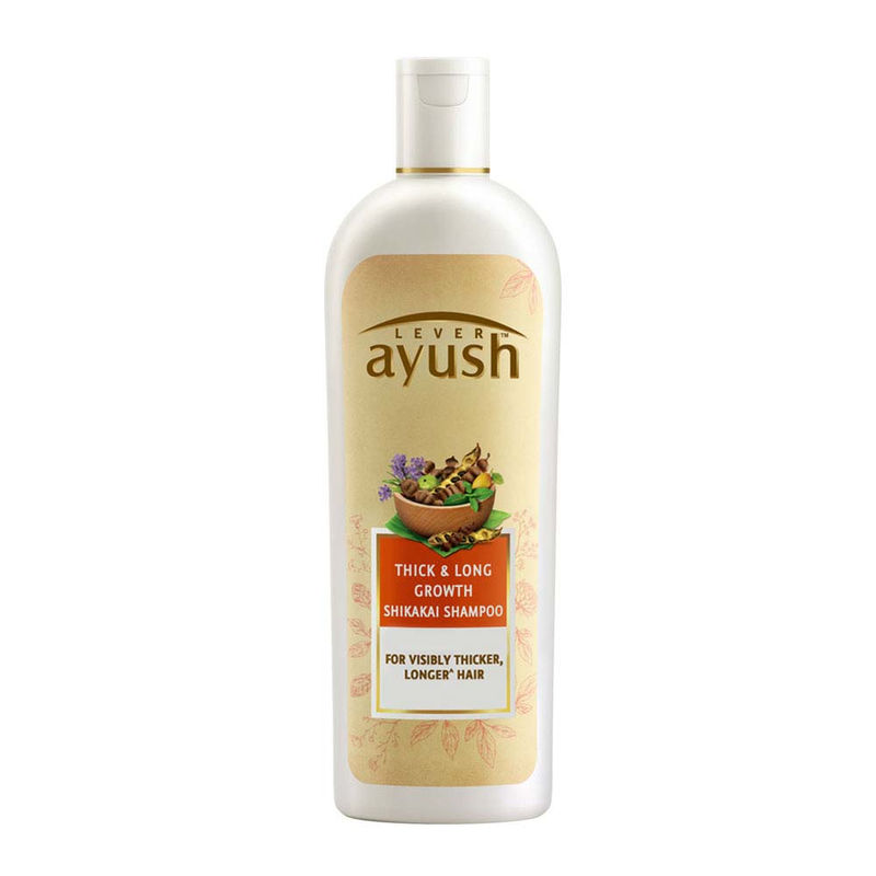 Lever Ayush Thick Long Growth Shikakai Shampoo At Nykaa Com
