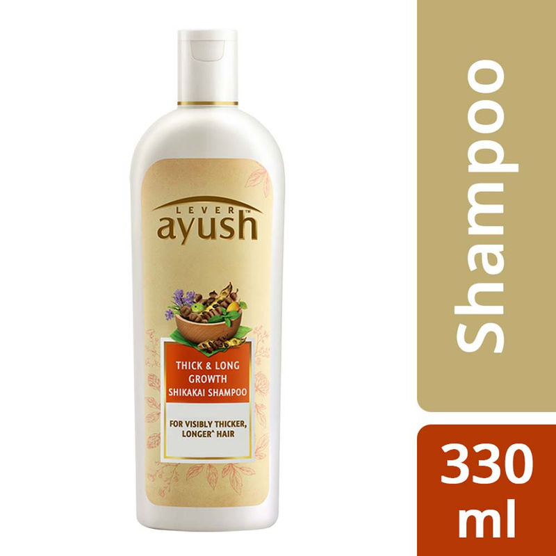 Lever Ayush Thick Long Growth Shikakai Shampoo