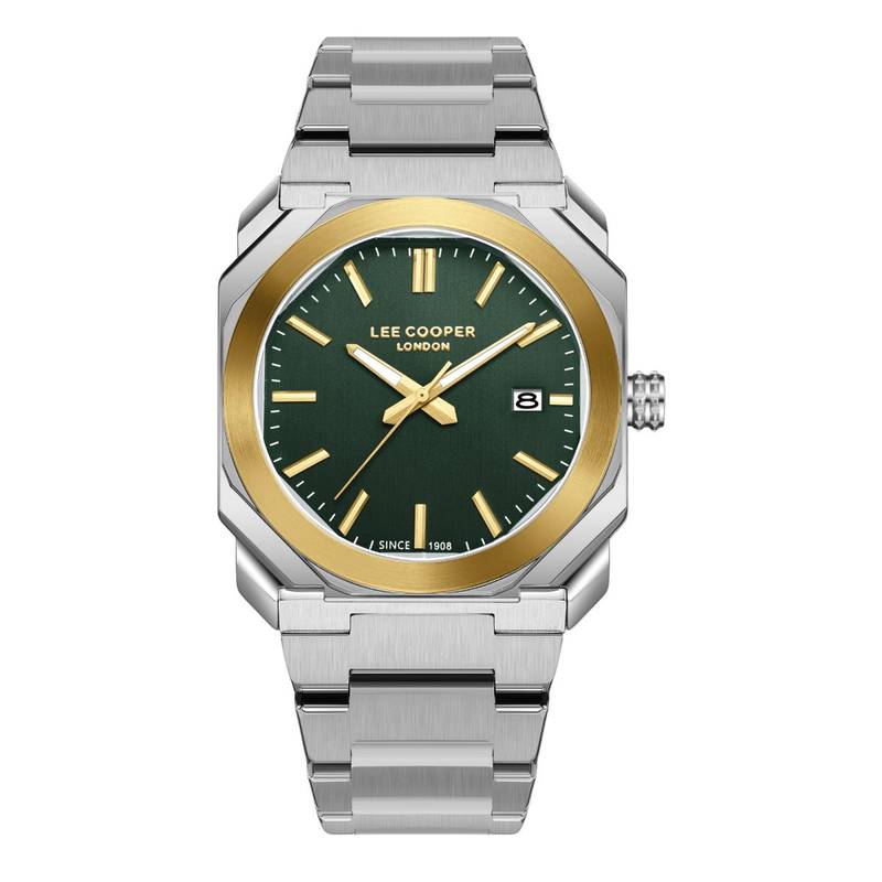 Buy Lee Cooper Analog Green Round Dial Men's Watch (LC08185.270