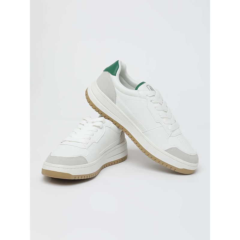 Snitch White Solid Casual Sneakers (EURO 44)