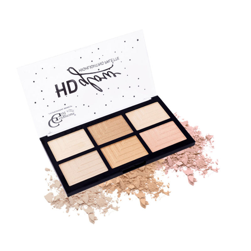 Gorgeous Girl 6 Color HD Glow Highlighter, Highly Pigmented & Blendable - Shade 01