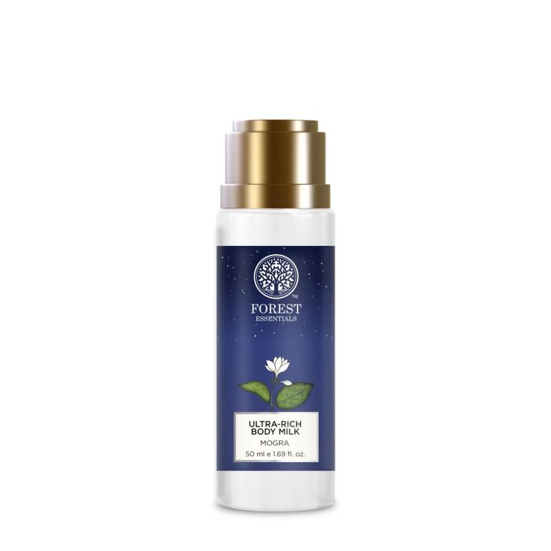 Forest Essentials Ultra-Rich Body Milk Mogra - Delicately Scented Ayurvedic Moisturising Body Lotion