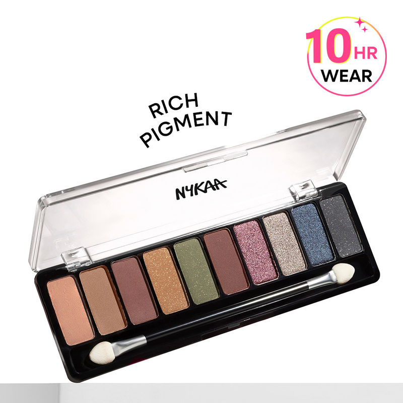 Nykaa Eyes On Me! 10-in-1 Eyeshadow Palette - Tinsel Twilight