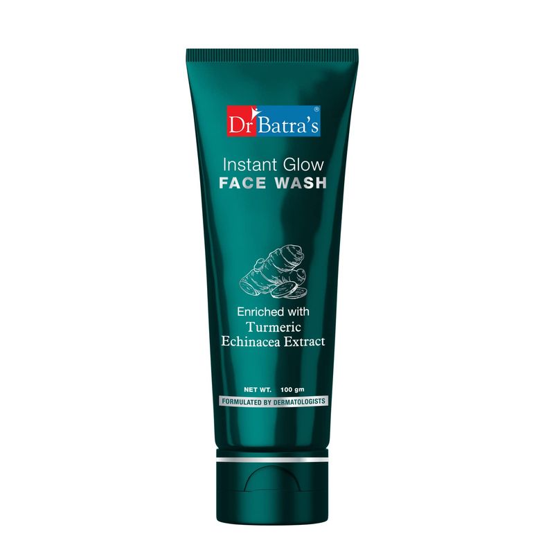 Dr. Batra's Instant Glow Face Wash, Enriched with Turmeric for Skin Complexion & Glowing Skin
