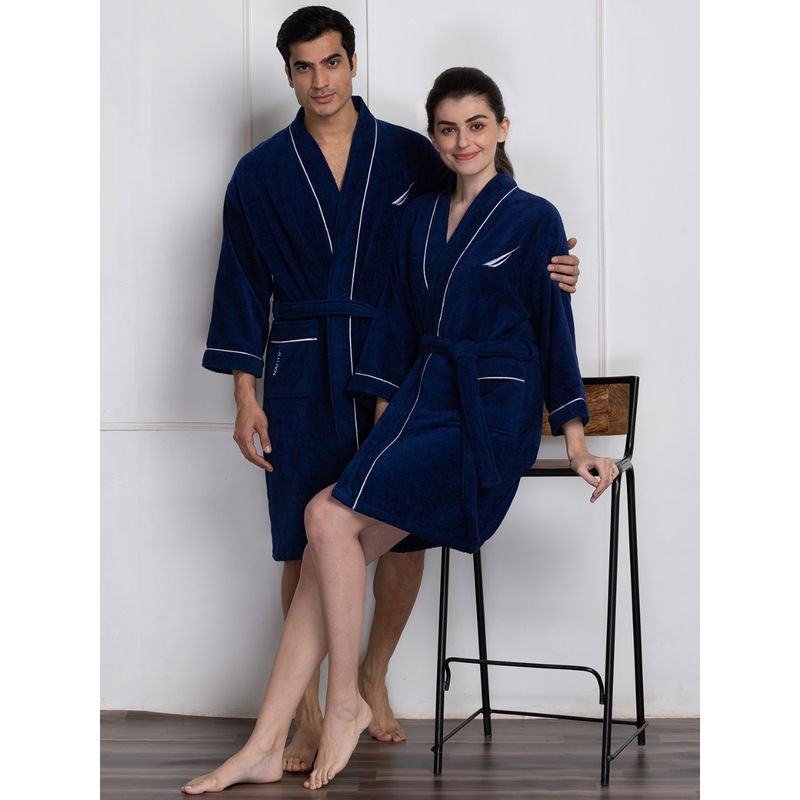 Nautica Luxurious Ultra Soft Bath Robe -2Pc (M)
