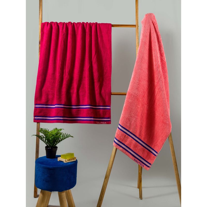 Buy Nautica Super Soft Zero Twist 100% Cotton Towel -2Pc Bath Towel ...