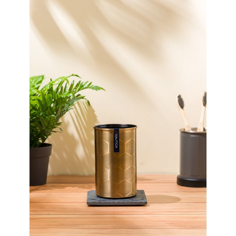 Nautica Elegant Stainless Steel Bath Accessories Set 1Pc Octa Etch