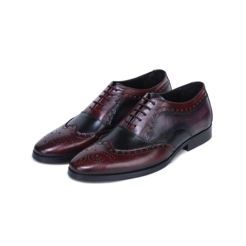 Mille Dollari Men Bemer-X, Quarter Brogues - Burgundy (UK 5)