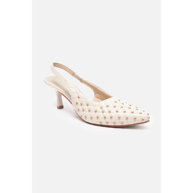 Van Heusen Women Casual Beige Heels (UK 5)