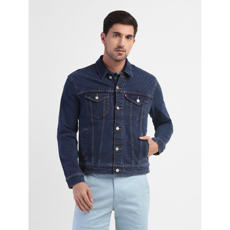 Levi's Men's Navy Blue Denim Jacket (M)