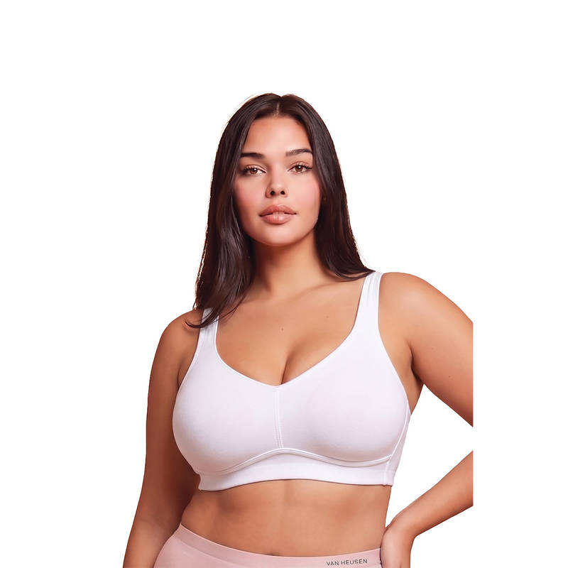 Van Heusen Women Solid Plus Size Wireless Minimizer White T-Shirt Bra (38DD)