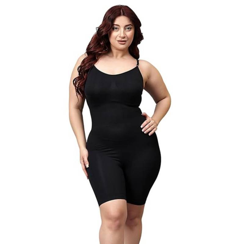 BRACHY Black Slim Skinny Fit Women Seamless Full Body Shaperwear (3XL)