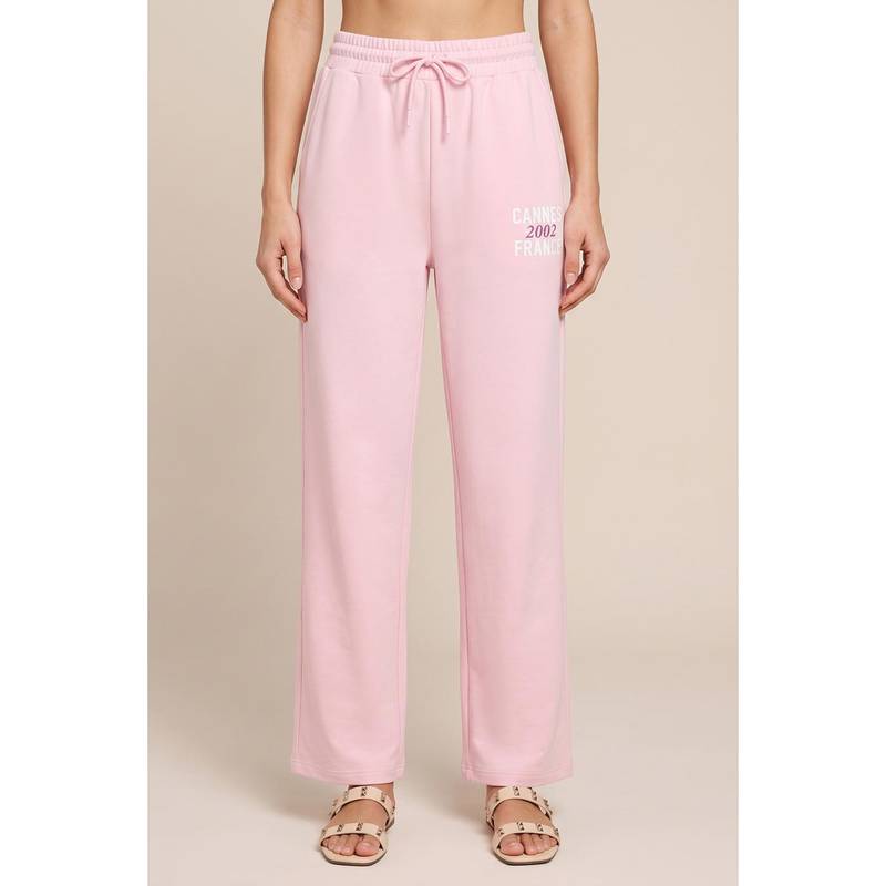 Zivame Athleisure Straight Leg Pants - Pink (XL)