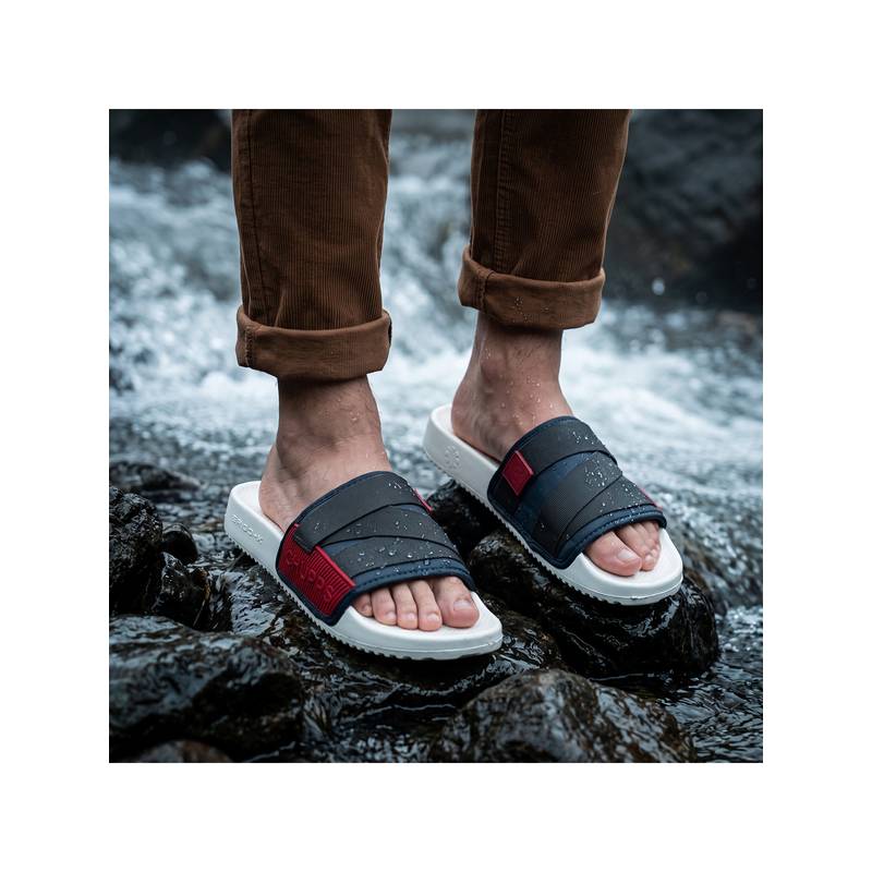 Chupps Men Grey Kross Sliders (UK 9)