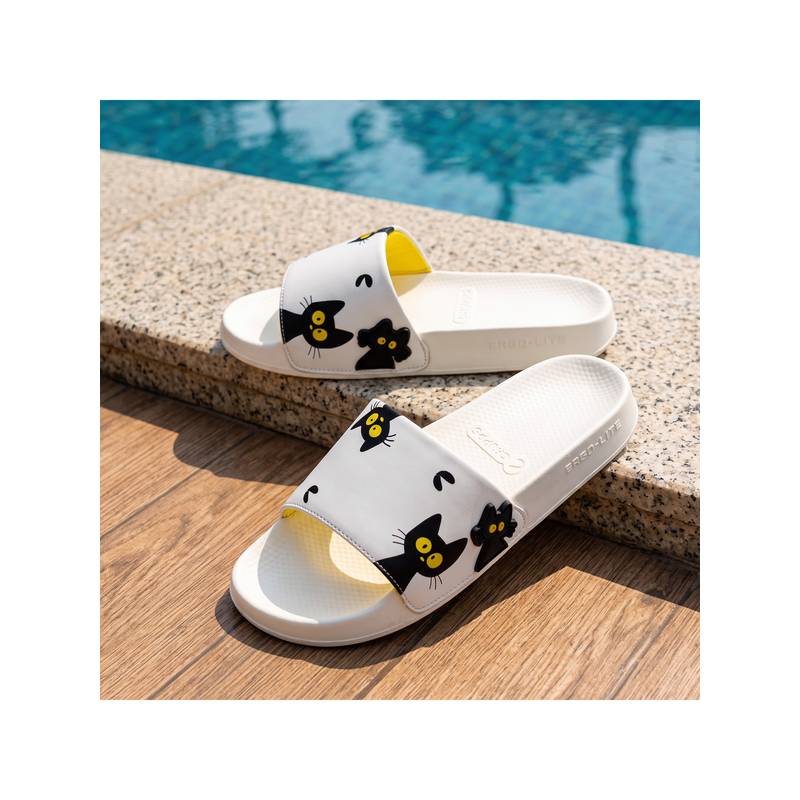 Chupps Women White Copy Cat Sliders (UK 4)