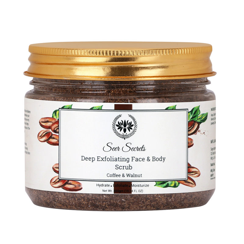 Seer Secrets Deep Exfoliating Face & Body Scrub For Dead Skin Cells