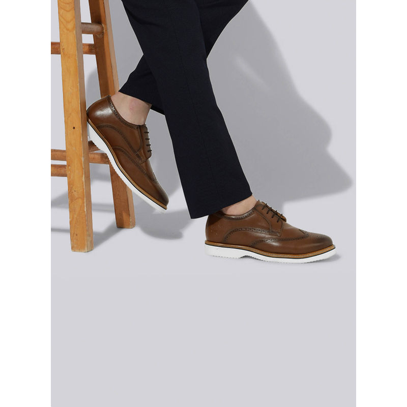 Neeman's Mens Tan Luxe Brogues (UK 9)