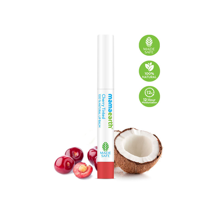 Mamaearth Cherry Tinted 100% Natural Lip Balm