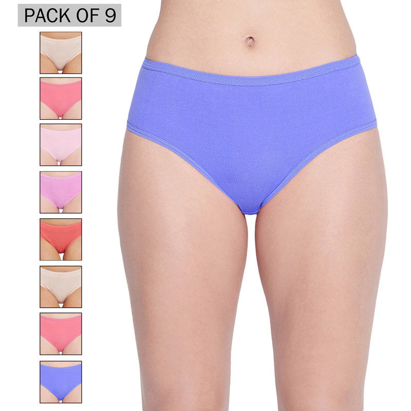 BODYCARE Pack of 9 Panties in Assorted Color (L)