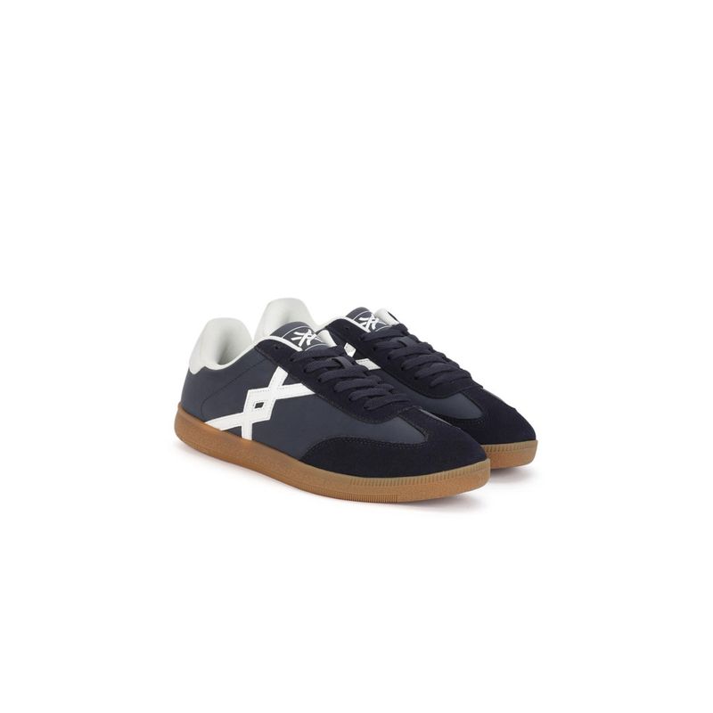 Buy United Colors of Benetton Men PU Suede Black Sneakers Online